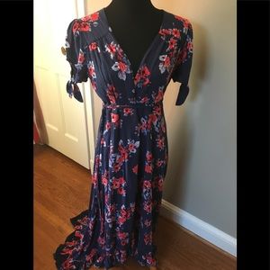 Lovely Floral High Low Dress